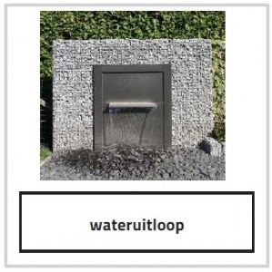 Waterloop, korf gezet en Gekramd 185 L x 165 H x 30cm D A. van Elk BV